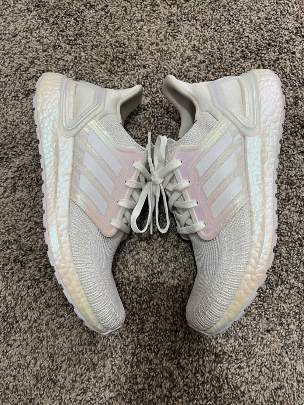 adidas Ultraboost 20 Women's Iridescent White Sneakers